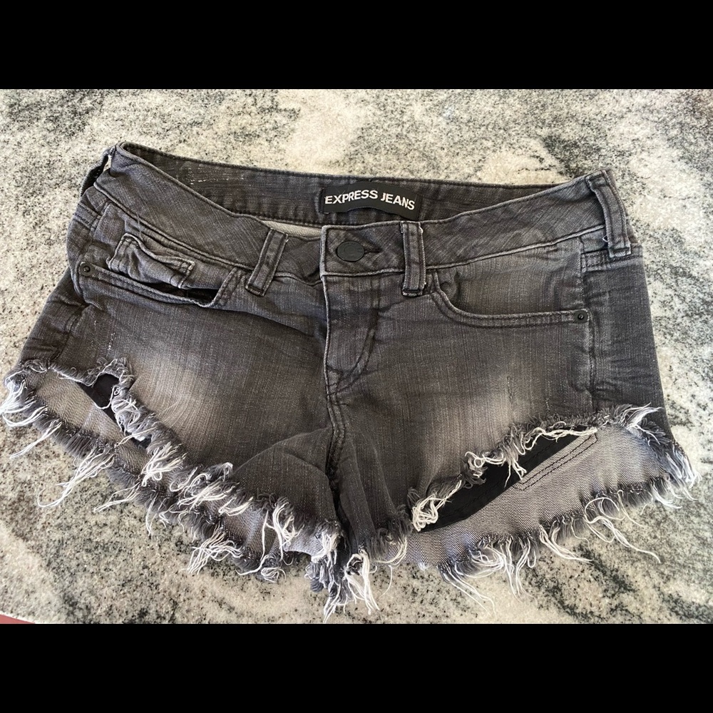 Black Express Jean Shorts